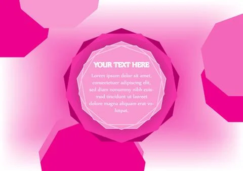 Simple sweet hexagon background Stock Illustration
