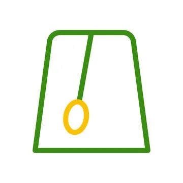 Simple Swing Set Icon Isolated on White Background Stock Illustration