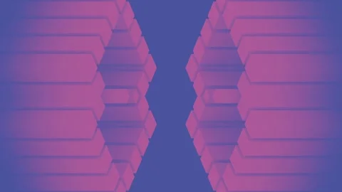 Simple symmetrical geometric background. 3d rendering loop animation HD Stock Footage 245347084