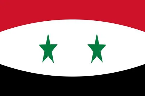 Simple syria flag illustration vector Stock Illustration