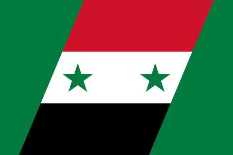 Simple syria flag illustration vector Stock Illustration