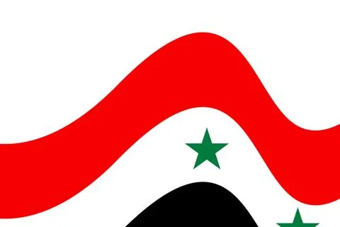 Simple syria flag illustration vector Stock Illustration