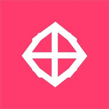 Simple T, TO, DD shield stone symbol Illustrazione stock