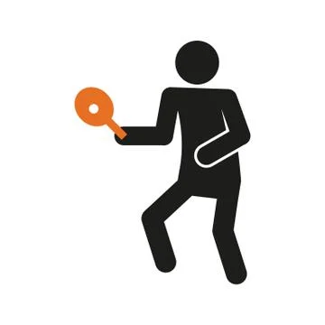 Simple Table Tennis Pingpong Vector Illustration Graphic Stock Illustration