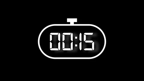 Simple table watch count up animation. Zero to thirty timer animation. Stock-Footage 334616652