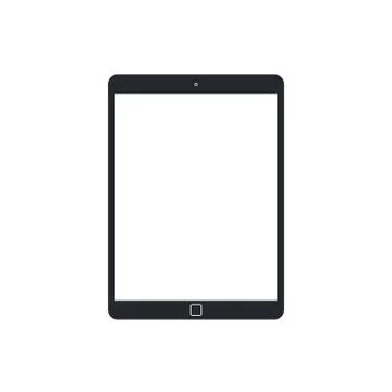 Simple tablet pc template Stock Illustration