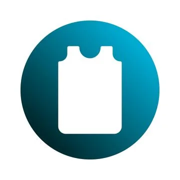 Simple tank top icon vector illustration design for athletic wear or unders.. Stock Illustration