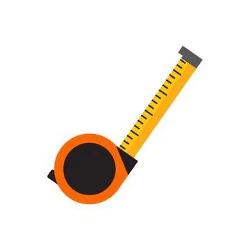 Simple Tape Measure Tool Vector Illustration Graphic 库存插图