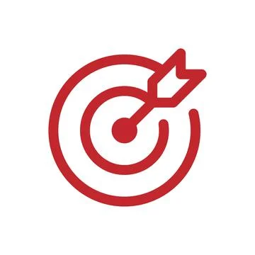 Simple target line icon Stock Illustration