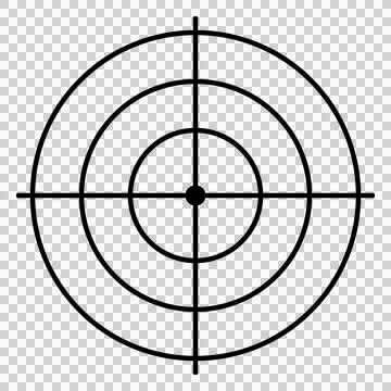 Simple target or scope icon Stock Illustration