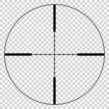 Simple target or scope icon Stock Illustration