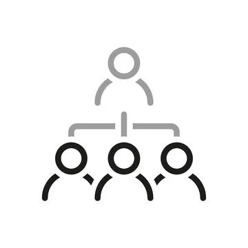 Simple of Team Work Related Vector Line Icon. Contains such Icon as employee  Stock Illustration