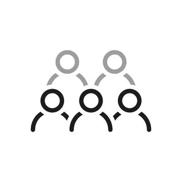 Simple of Team Work Related Vector Line Icon. Contains such Icon as group of  Illustrazione stock