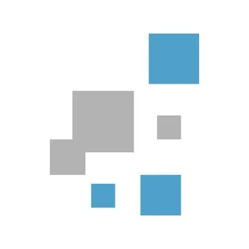 Simple tech box digital signage pixel icon tech element vector logo icon illu Stock Illustration