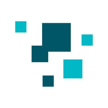 Simple tech box digital signage pixel icon tech element vector logo icon illu Stock Illustration