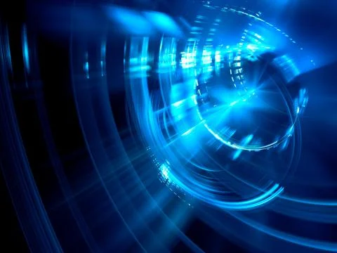 Simple tech style background with light effects - abstract 3d illustration Stock Illustration