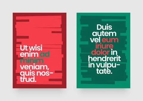 Simple template with abstract geometric shapes. Illustrazione stock