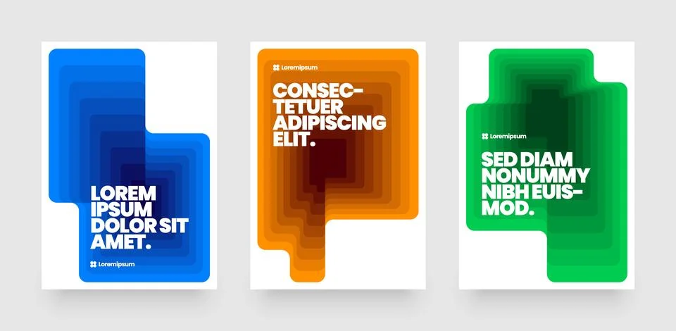 Simple template with abstract geometric shapes. Stockillustratie