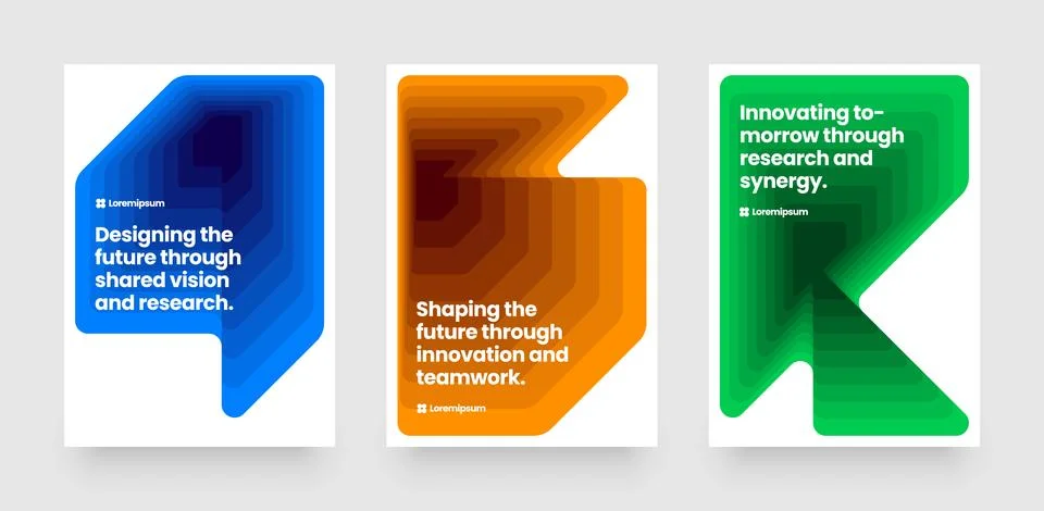 Simple template with abstract geometric shapes. Stock Illustration