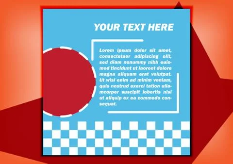 Simple template background for presentations Illustrazione stock