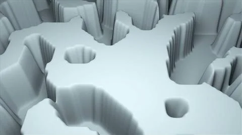 Simple terrain modern 3d surface model, 3d rendering, computer generating ... Stock Photos