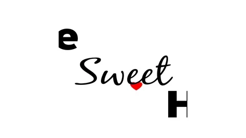 Simple text home sweet home with red heart over white background Video stock 110734436