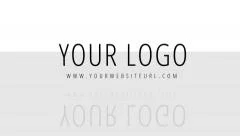 Simple text rotating animated over reflective surface in 3D space Stock After Effects