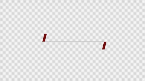 Simple text title line segmentation element blank background animation Video stock 243470462