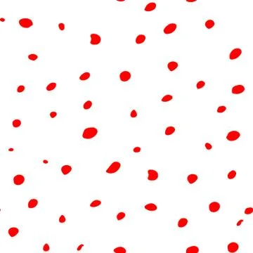 Simple texture with irregular red spots Stock Illustration