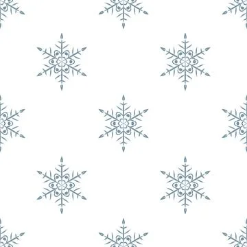 Simple texture New Year Christmas snow flakes Stock Illustration