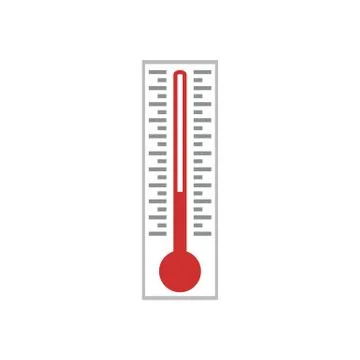 Simple Thermometer Symbol Stock Illustration