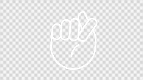 Simple thin linear white animation of fig icon Stock Footage 276462788