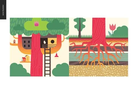 Simple things - color Stock Illustration