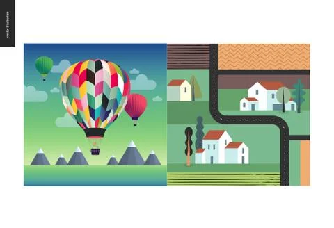 Simple things - color Stock Illustration