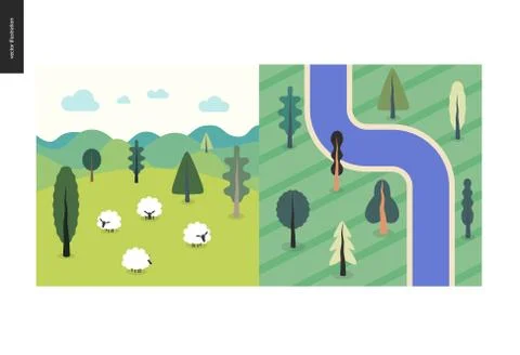 Simple things - color Stock Illustration