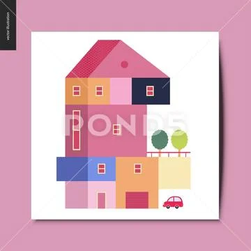 Simple things - house Stock Illustrationen