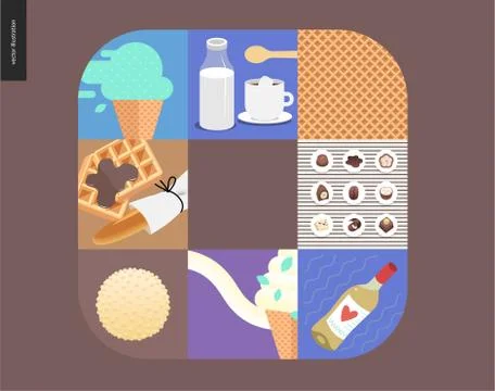 Simple things - meal Stock Illustration