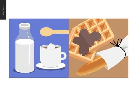 Simple things - meal Stock Illustration