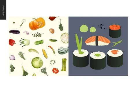 Simple things - meal Stock Illustration