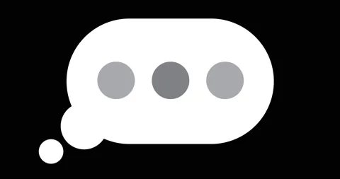 Simple thought bubble with Good luck text Video stock 172147698