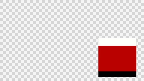 Simple three shape animated lower third for logo revel, in alpha channel Video stock 157362408