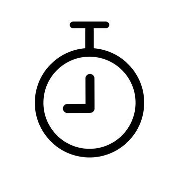 Simple timer icon. Time measurement. Vector. Stock Illustration