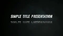 SIMPLE TITLE PRESENTATION Stock After Effects