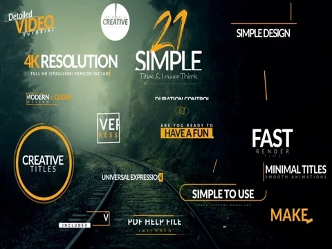 Simple Titles Stock After Effects