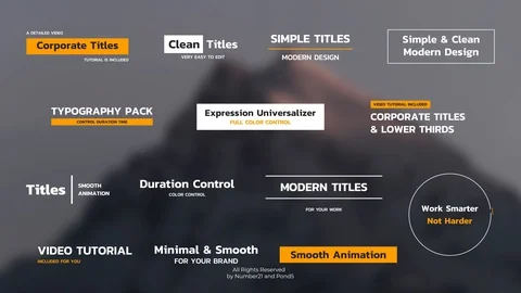 Simple Titles After Effects素材