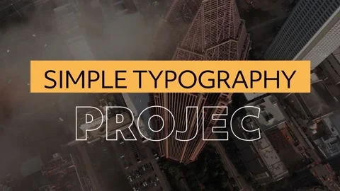 Simple Titles After Effects stock