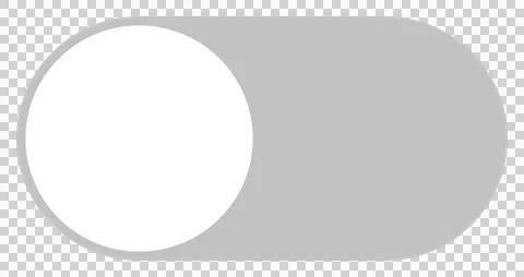 Simple toggle button, web and app switch, OFF state Stock Illustration