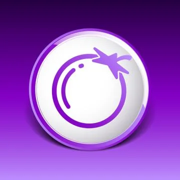 Simple Tomato vector symbol icon useful for logo Stock Illustration