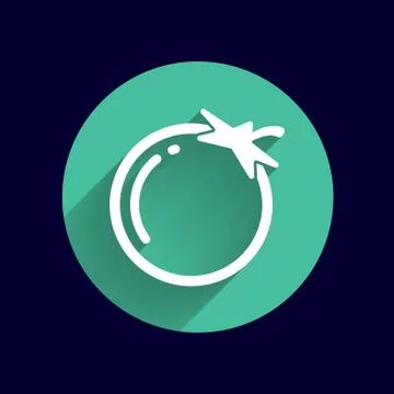 Simple Tomato vector symbol icon useful for logo Stock Illustration