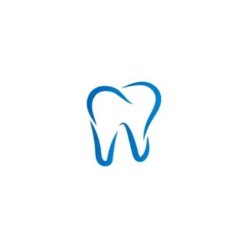 Simple tooth logo icon design template vector Illustrazione stock